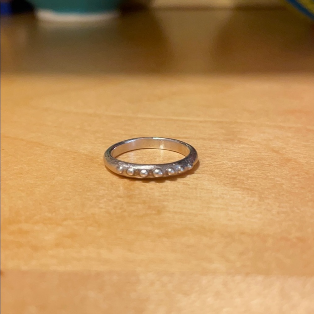 Sterling Silver Dot Ring size 6.5